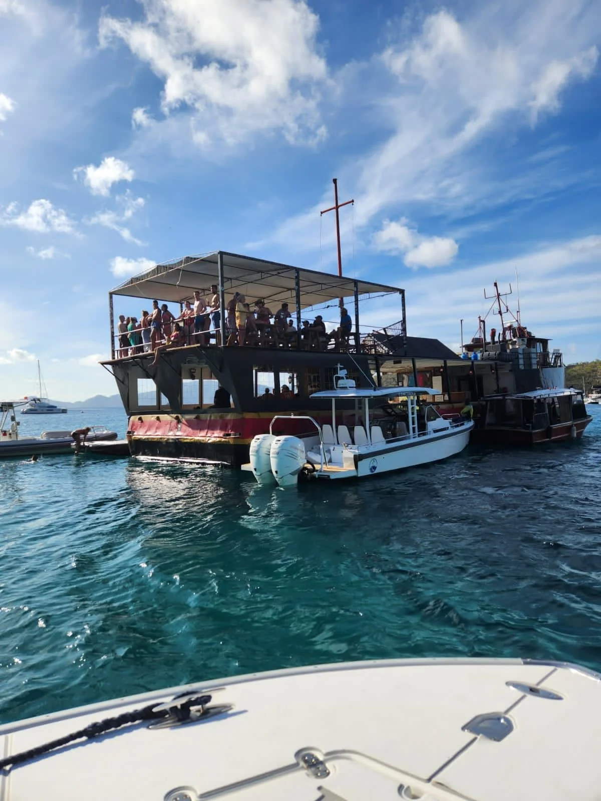 Island Tuff Marine founder on the water